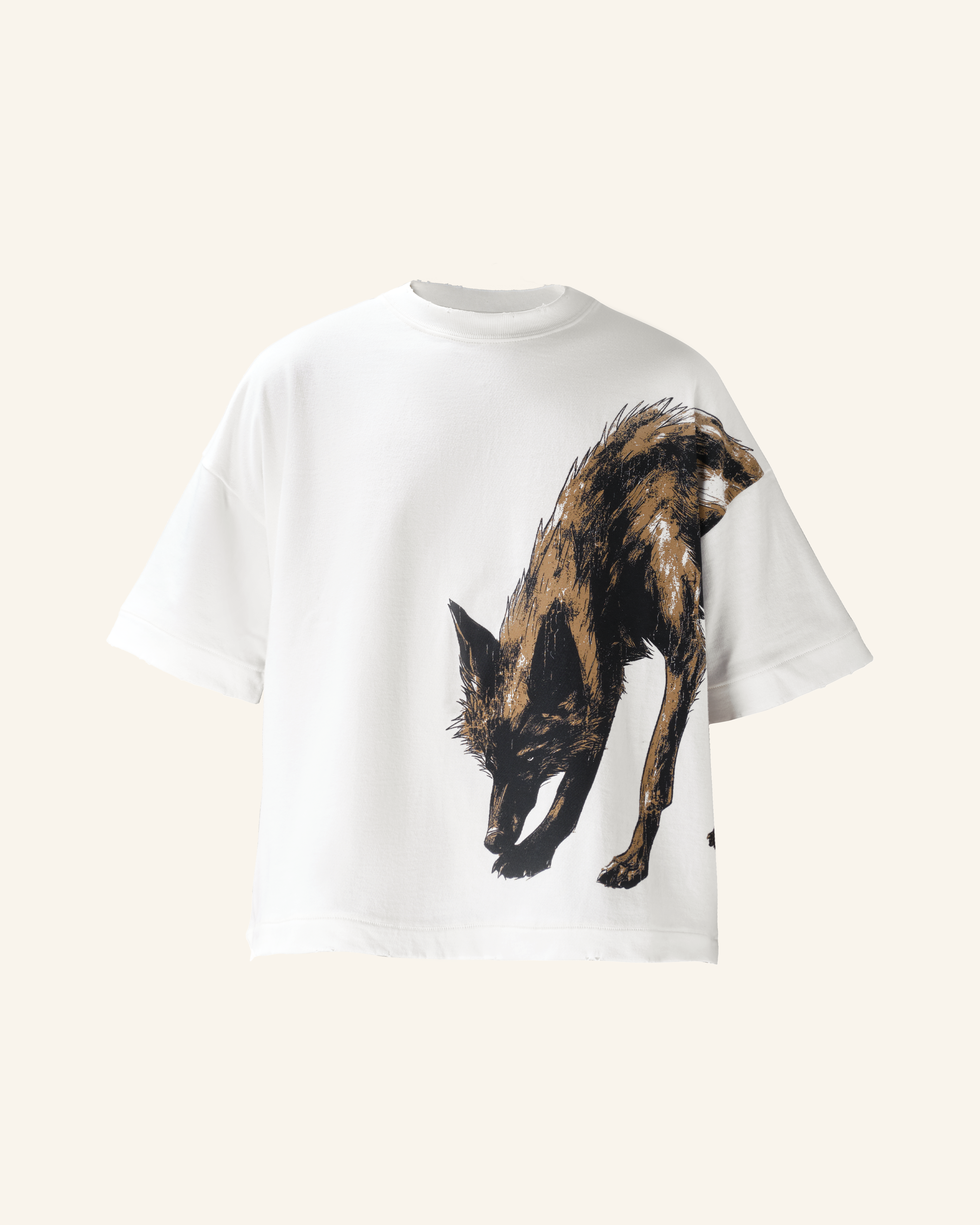 CAMISETA BOXY LOBO